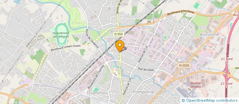 localisation de l'entreprise MONSIEUR ALFRED SAGNO  MONTAUBAN