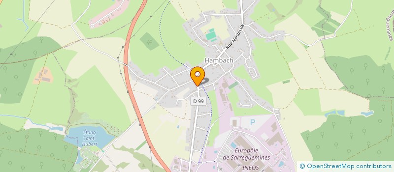 localisation de l'entreprise MONSIEUR ALFRED STRAUCH à HAMBACH