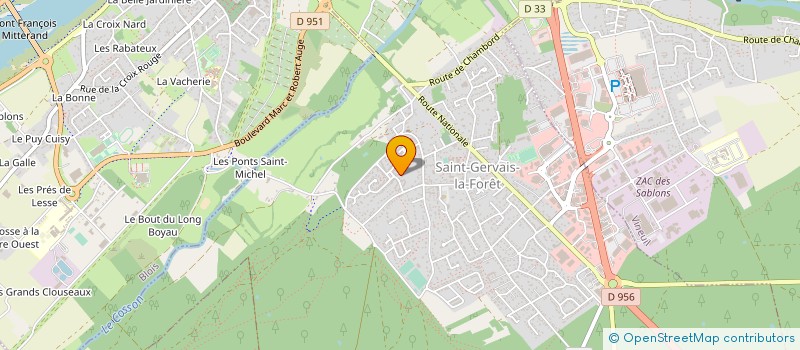 localisation de l'entreprise MONSIEUR ALFRED STRUB à SAINT-GERVAIS-LA-FORET