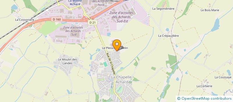 localisation de l'entreprise MONSIEUR ALFRED TESSIER  LES ACHARDS