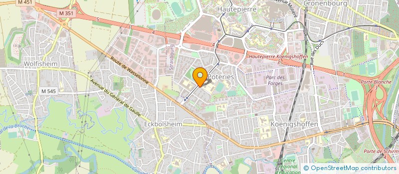 localisation de l'entreprise MONSIEUR ALFRED WANTZ à STRASBOURG