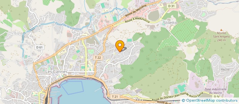 localisation de l'entreprise MONSIEUR ALFREDO MASSIMILLA à AJACCIO