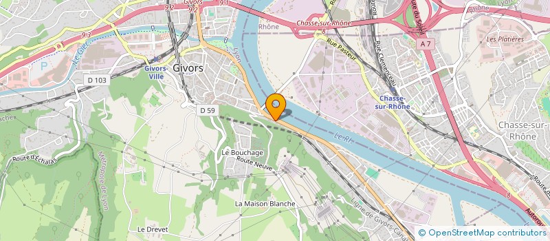 localisation de l'entreprise MONSIEUR ALFREDO NEVES DA SILVA à GIVORS