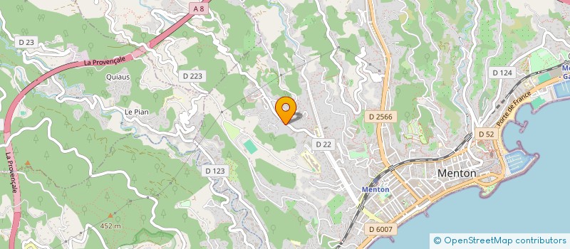 localisation de l'entreprise MONSIEUR ALFREDO PALADINO  MENTON