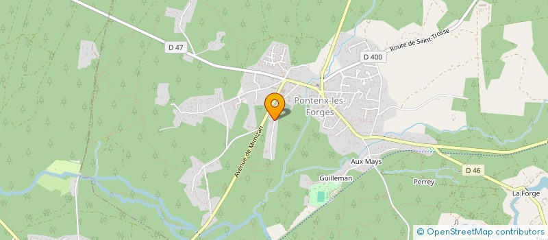 localisation de l'entreprise MONSIEUR ALFREDO ROCHA JOAQUIM  PONTENX-LES-FORGES