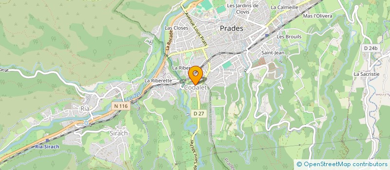 localisation de l'entreprise MONSIEUR ALFREDO SERRANO à PRADES