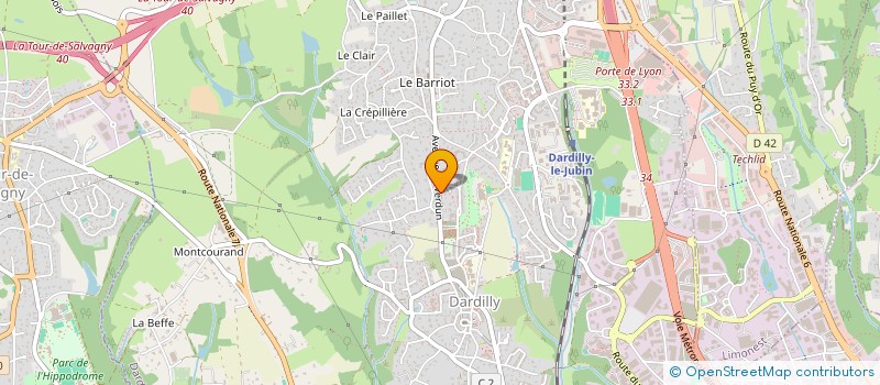 localisation de l'entreprise MONSIEUR ALGHASSIMOU DIALLO  DARDILLY