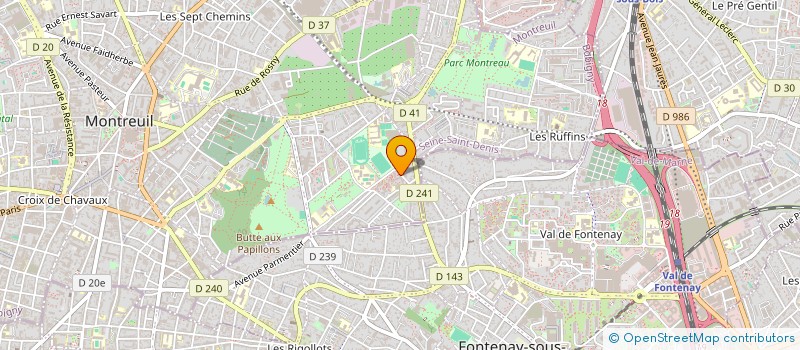 localisation de l'entreprise MONSIEUR ALHADJI SYLLA à MONTREUIL