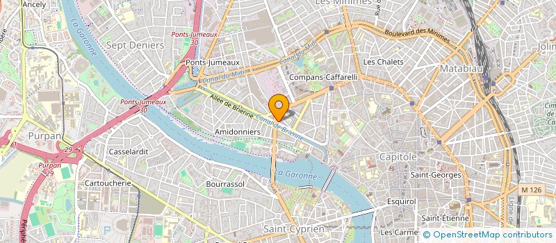 localisation de l'entreprise MONSIEUR ALHAN REZKALLAH  TOULOUSE