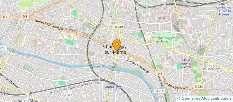 localisation de l'entreprise MONSIEUR ALHASSAN TOURAY KAMARA à CHAMPIGNY-SUR-MARNE