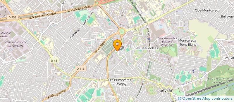 localisation de l'entreprise MONSIEUR ALHASSANE BAH  SEVRAN