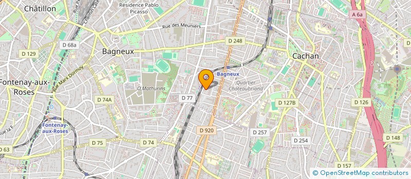localisation de l'entreprise MONSIEUR ALHASSANE DIALLO à BAGNEUX