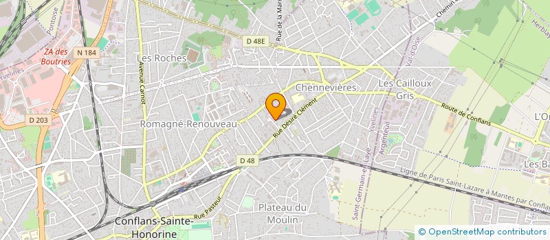 localisation de l'entreprise MONSIEUR ALHASSANE DRAME  CONFLANS-SAINTE-HONORINE