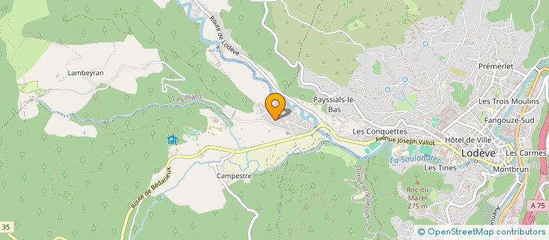 localisation de l'entreprise MONSIEUR ALI ABBOUBI  LODEVE