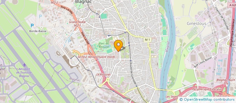 localisation de l'entreprise MONSIEUR ALI ABDELHAK  BLAGNAC