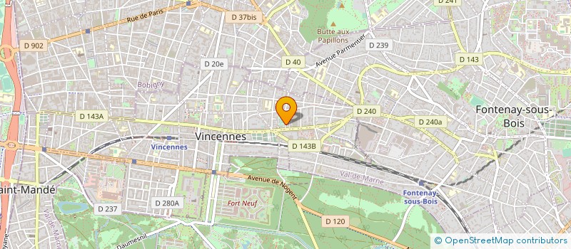 localisation de l'entreprise MONSIEUR ALI ABDELKADER à VINCENNES