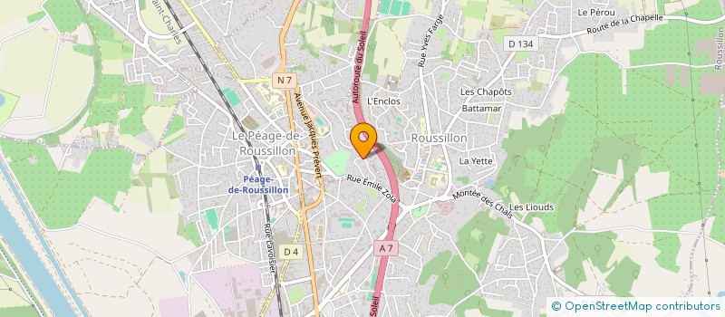 localisation de l'entreprise MONSIEUR ALI ADJEMI  LE PEAGE-DE-ROUSSILLON