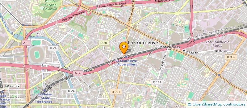 localisation de l'entreprise MONSIEUR ALI ADMI à LA COURNEUVE