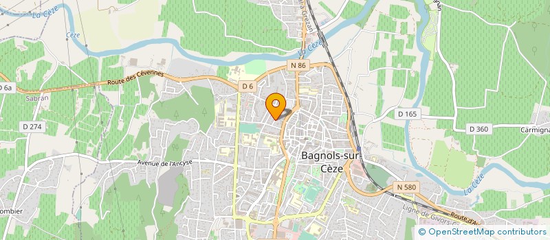 localisation de l'entreprise MONSIEUR ALI AFYF à BAGNOLS-SUR-CEZE