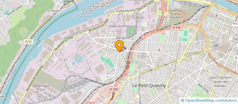 localisation de l'entreprise MONSIEUR ALI AHMADZAI  LE PETIT-QUEVILLY