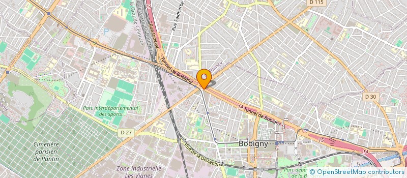 localisation de l'entreprise MONSIEUR ALI AISSYNE  BOBIGNY