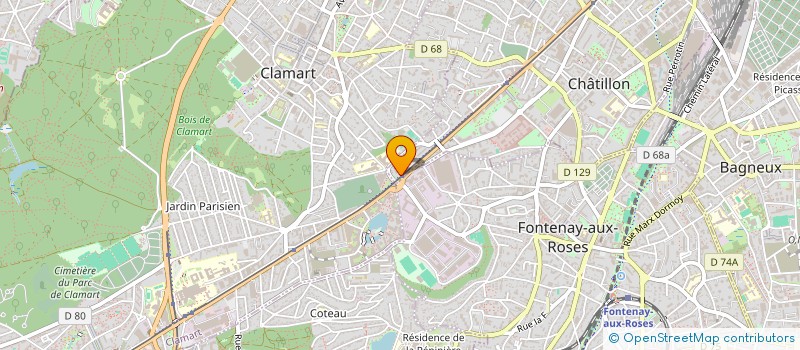 localisation de l'entreprise MONSIEUR ALI AIT-IKHLEF  CHATILLON