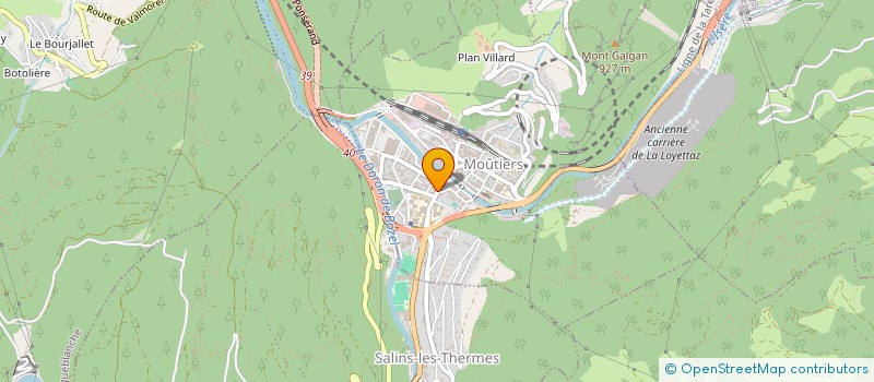 localisation de l'entreprise MONSIEUR ALI AKKANAT à MOUTIERS