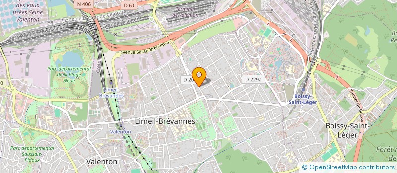 localisation de l'entreprise MONSIEUR ALI ALLOUCHE  LIMEIL-BREVANNES