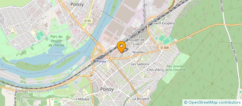 localisation de l'entreprise MONSIEUR ALI AMALOU  POISSY