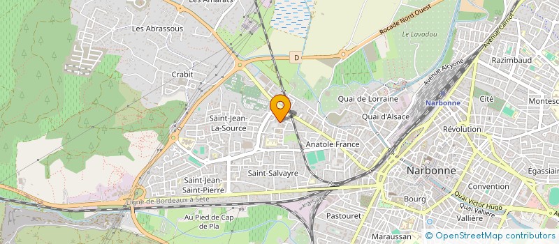 localisation de l'entreprise MONSIEUR ALI AOURIA  NARBONNE