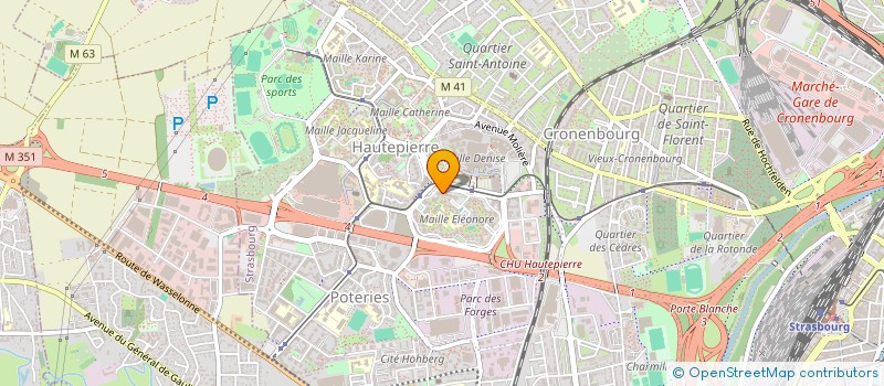 localisation de l'entreprise MONSIEUR ALI ARAF à STRASBOURG