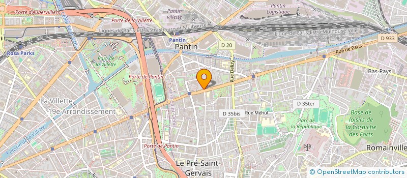 localisation de l'entreprise MONSIEUR ALI AYADI à PANTIN
