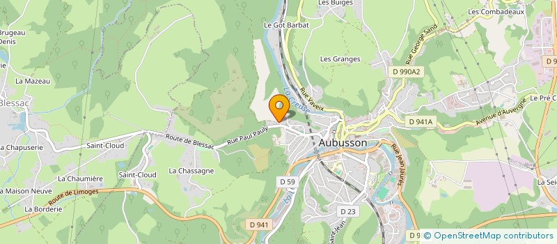 localisation de l'entreprise MONSIEUR ALI AYDOGAN à AUBUSSON