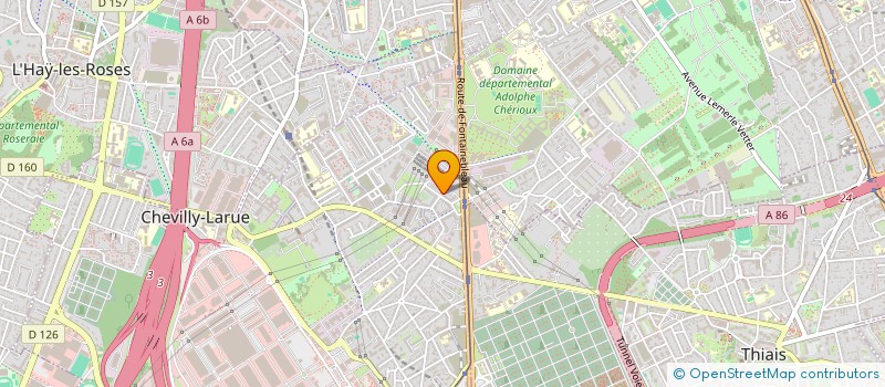 localisation de l'entreprise MONSIEUR ALI AZZOUZ  CHEVILLY LARUE