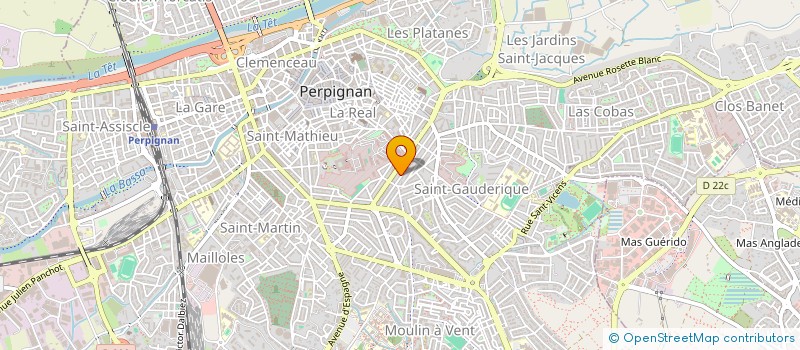 localisation de l'entreprise MONSIEUR ALI BAKHTI  PERPIGNAN