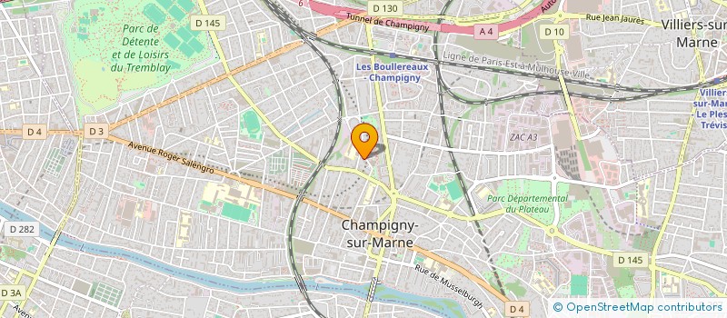 localisation de l'entreprise MONSIEUR ALI BAROUDI à CHAMPIGNY-SUR-MARNE