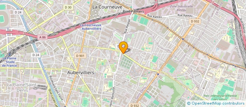 localisation de l'entreprise MONSIEUR ALI BATHILY  AUBERVILLIERS