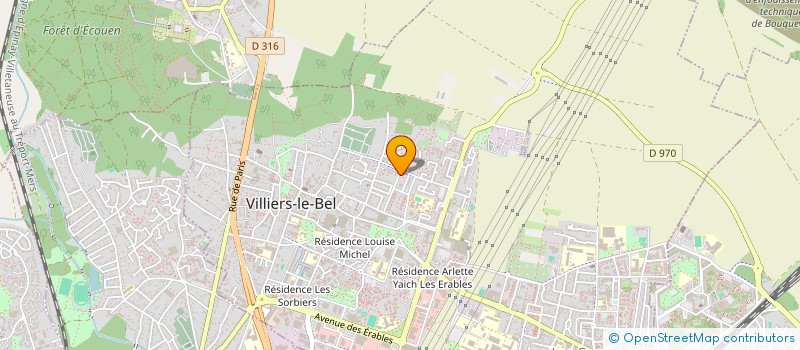 localisation de l'entreprise MONSIEUR ALI BECHEKEUR  VILLIERS-LE-BEL