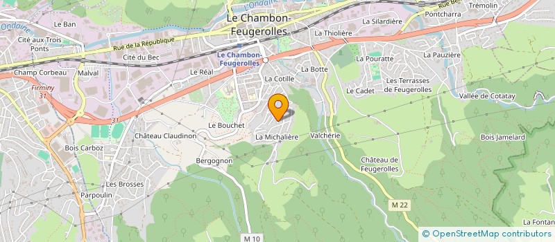 localisation de l'entreprise MONSIEUR ALI BELABBES  LE CHAMBON-FEUGEROLLES