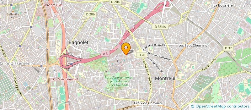 localisation de l'entreprise MONSIEUR ALI BELAID GUIZANI à MONTREUIL