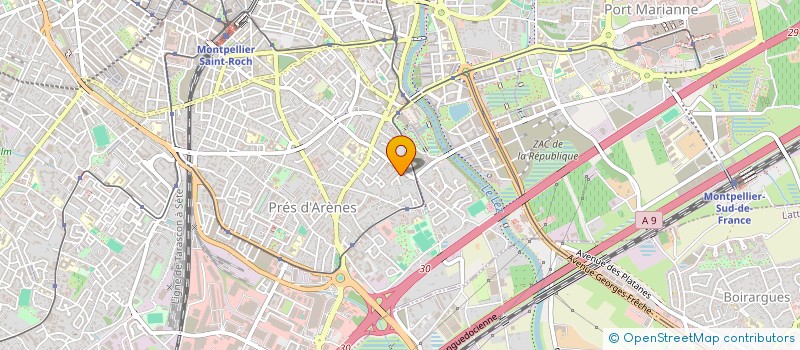 localisation de l'entreprise MONSIEUR ALI BELGOUR à MONTPELLIER