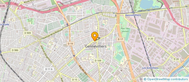 localisation de l'entreprise MONSIEUR ALI BELHANI à GENNEVILLIERS