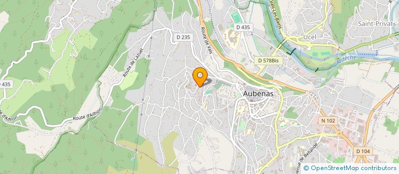 localisation de l'entreprise MONSIEUR ALI BELKASMI  AUBENAS