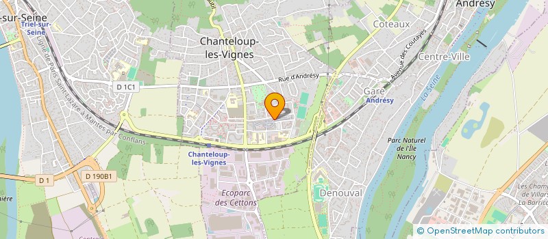 localisation de l'entreprise MONSIEUR ALI BELLAOUI  CHANTELOUP-LES-VIGNES