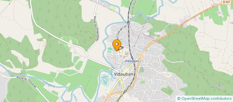 localisation de l'entreprise MONSIEUR ALI BEN ROMDHANE  VIDAUBAN