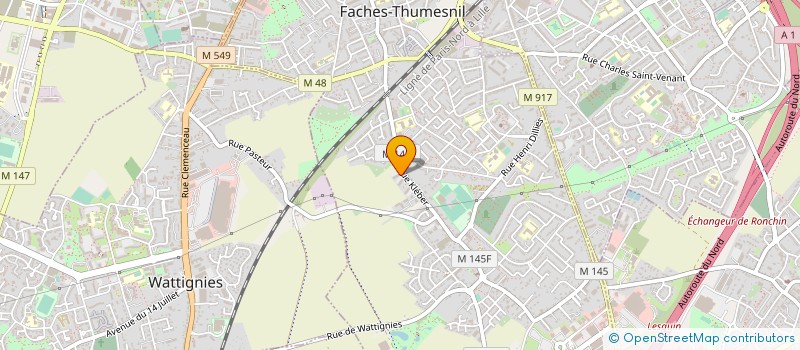 localisation de l'entreprise MONSIEUR ALI BENAMAR à FACHES-THUMESNIL