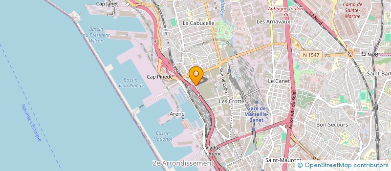 localisation de l'entreprise MONSIEUR ALI BENATI à MARSEILLE