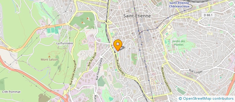 localisation de l'entreprise MONSIEUR ALI BENDAGHA  SAINT-ETIENNE