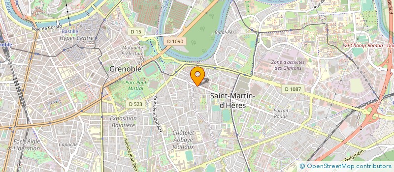 localisation de l'entreprise MONSIEUR ALI BENLAKHLEF  SAINT-MARTIN-D'HERES