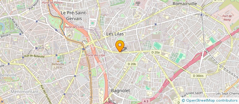 localisation de l'entreprise MONSIEUR ALI BENNA à LES LILAS